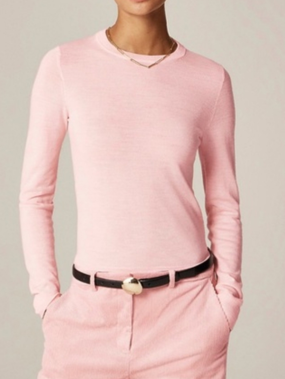 NWT J. Crew Carolyn fitted crewneck sweater in merino wool - Picture 5 of 5